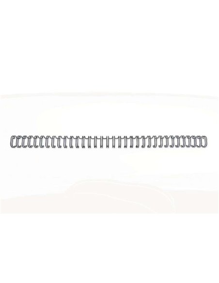 Lot de 100 fils de reliure GBC Wirebind de 8 mm pour reliures rondes ou carrées, pas de 3:1 - Format A4 - 34 trous - Reliure jus