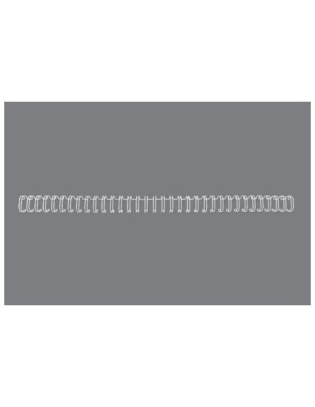 Lot de 100 fils de reliure GBC Wirebind de 8 mm pour reliures rondes ou carrées, pas de 3:1 - Format A4 - Pour 34 trous - Reliur