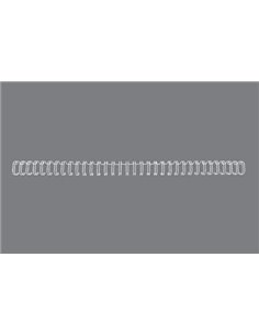 Lot de 100 fils de reliure GBC Wirebind de 9,5 mm pour reliures rondes ou carrées, pas de 3:1 - Format A4 - Pour 34 trous - Reli