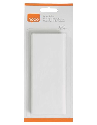 Lot de 10 recharges pour effaceur magnétique pour tableau blanc Nobo 1901433