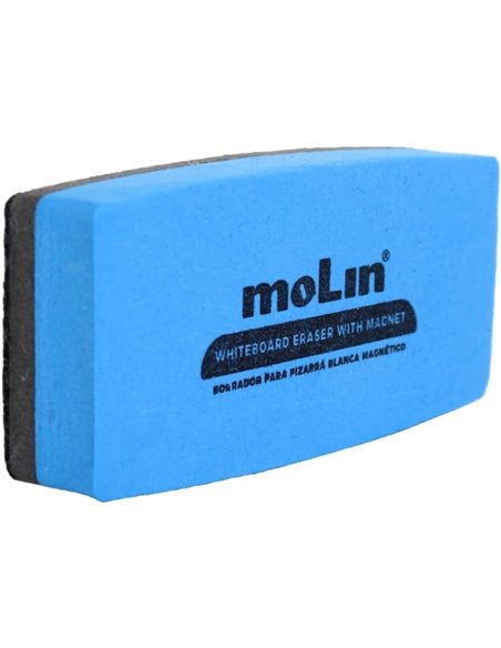 Effaceur magnétique pour tableau blanc Molin - Nettoyage à sec - Ne laisse aucun résidu sur le tableau