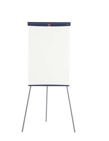 Tableau blanc chevalet Nobo Basic en acier 680 x 1840 mm - Surface magnétique - Porte-marqueurs - Blanc