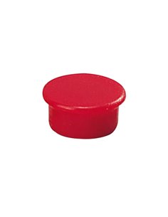 Dahle 95513 Lot de 10 aimants pour tableau blanc - Diamètre 13 mm - Rouge
