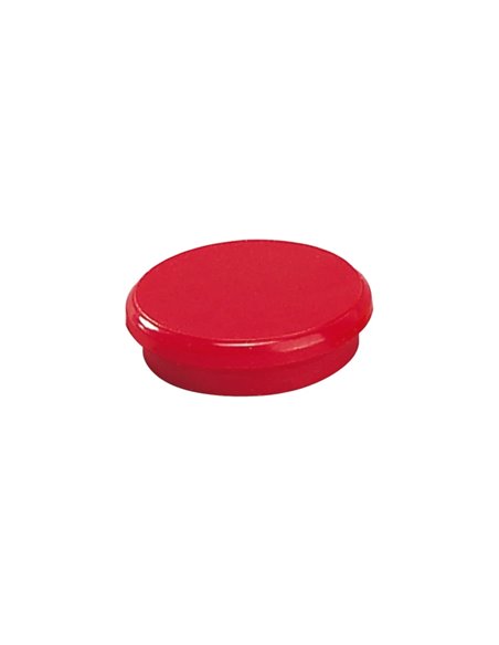 Dahle 95524 Lot de 10 aimants pour tableau blanc - Diamètre 24 mm - Rouge