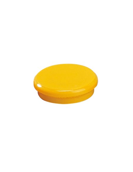 Dahle 95524 Lot de 10 aimants pour tableau blanc - Diamètre 24 mm - Jaune