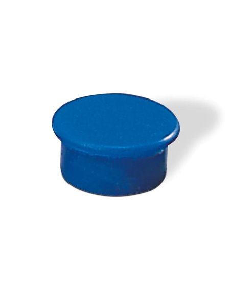 Dahle 95513 Lot de 10 aimants pour tableau blanc - Diamètre 13 mm - Bleu