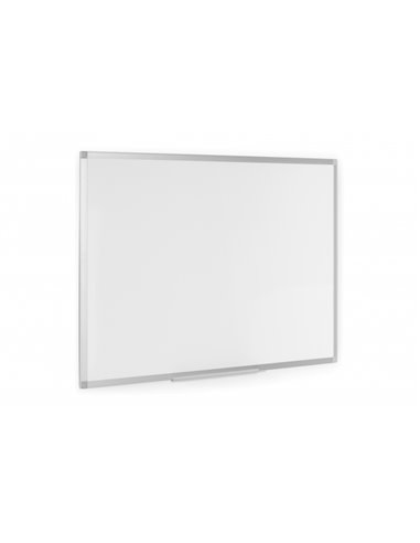 Tableau blanc mélaminé double face Bi-Office Ayda 900 x 600 mm - Pose verticale ou horizontale - Cadre en aluminium anodisé