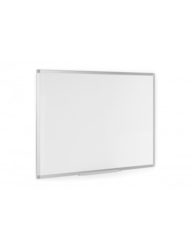 Tableau blanc mélaminé double face Bi-Office Ayda 600 x 450 mm - Pose verticale ou horizontale - Cadre en aluminium anodisé