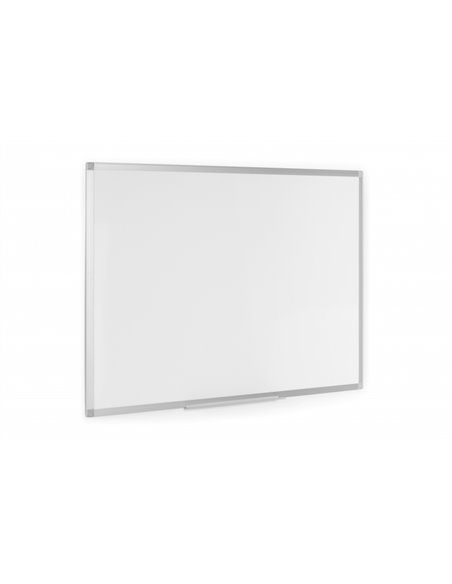 Tableau blanc mélaminé double face Bi-Office Ayda 600 x 450 mm - Pose verticale ou horizontale - Cadre en aluminium anodisé