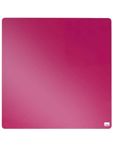 Mini tableau blanc magnétique Nobo Tile 360 ​​x 360 mm - Sans cadre - Blocs et aimants inclus - Design créatif et coloré - Fuchs