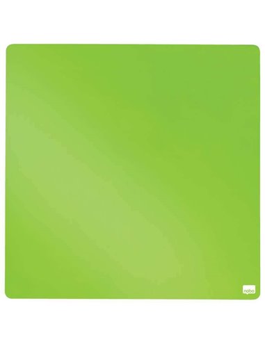 Mini tableau blanc magnétique Nobo Tile 360 ​​x 360 mm - Sans cadre - Pastilles adhésives et aimants - Design créatif et coloré 