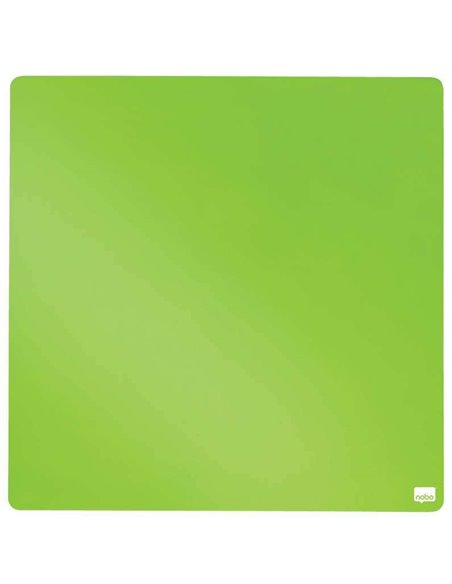 Mini tableau blanc magnétique Nobo Tile 360 ​​x 360 mm - Sans cadre - Pastilles adhésives et aimants - Design créatif et coloré 