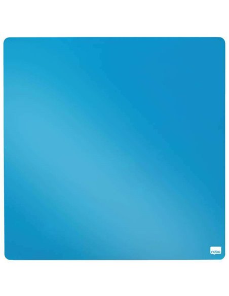Tableau blanc magnétique Nobo Tile Mini 360 x 360 mm - Sans cadre - Effaçable à sec - Bleu