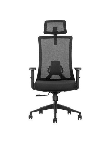 Chaise de bureau Cromad Senior SE7000 - Appuie-tête, assise, soutien lombaire et accoudoirs réglables - Dossier verrouillable - 
