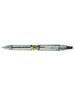 Stylo bille rétractable Pilot B2P Ecoball BeGreen - Pointe ronde 1 mm - Trait 0,27 mm - 86,64 % de plastique recyclé - Rechargea