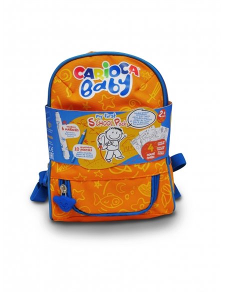 Sac à dos bébé Carioca (lot de 2) - Mini sac à dos de haute qualité - Convient à la crèche - Deux compartiments - Imperméable - 