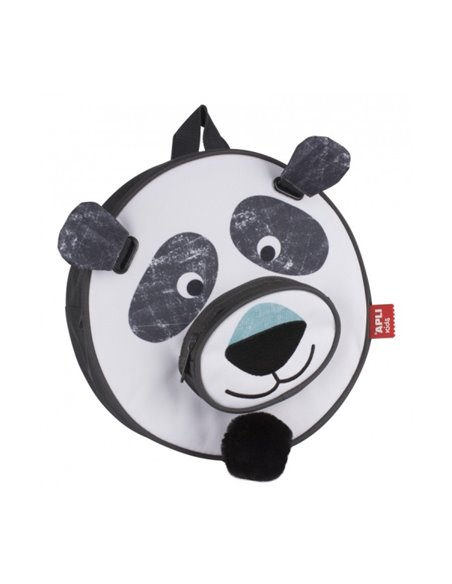 Sac à dos Apli Panda - Double compartiment - Fermeture éclair - Poignées rembourrées et réglables - Bandoulière de suspension su