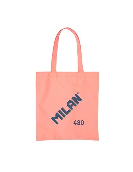 Sac cabas Milan Collection 430 - Dimensions 50 x 38 x 41 cm - Anse longue 27 cm - Tissu Ripstop - Rose