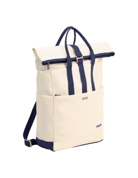 Sac à dos urbain Milan Collection 430 10 L - Fermeture par enroulement - 2 poches latérales - Poche arrière rembourrée - Anses r