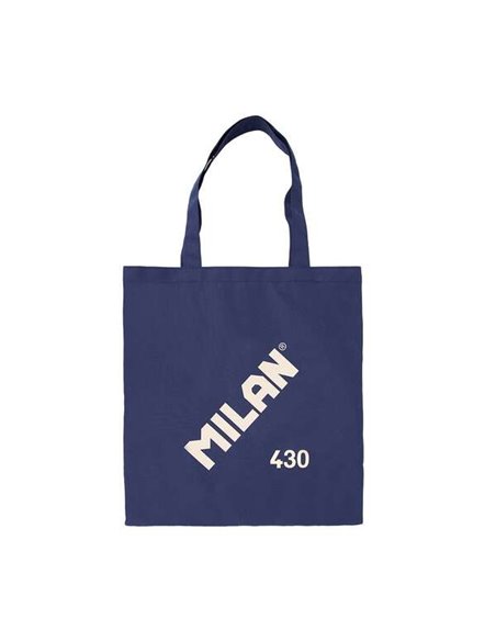 Sac cabas Milan Collection 430 - Sac en tissu - Dimensions 50 x 38 x 41 cm - Anse longue 27 cm - Tissu Ripstop - Bleu foncé