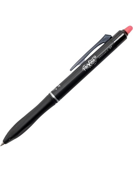 Stylo effaçable Pilot Frixion Ball Plus – Pointe 0,7 mm, trait 0,35 mm – Rechargeable – 80 % plastique recyclé – Rouge