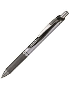 Stylo à bille rétractable Pentel Energel - Pointe 0,7 mm - Trait 0,35 mm - Encre gel - Rechargeable - Grip - Clip métal - 50 % d