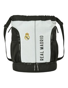 Sac à dos Safta Real Madrid Domicile 24/25 - 35 x 40 x 1 cm - Blanc/Noir
