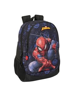 Sac à dos Safta Spider-Man Attack - Adaptable à la voiture - Poignée - 32 x 44 x 16 cm - Couleur noir