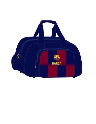 Sac de sport Safta FC Barcelone - Bandoulière réglable - Dragonne - Fond semi-rigide amovible - 40 x 24 x 23 cm - Clous de prote