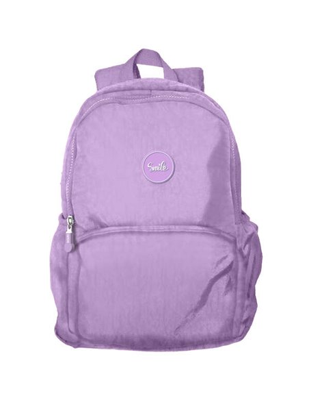 Sac à dos d'école moyen Dohe Pastel Series - 2 compartiments - Bretelles renforcées et réglables - Poignée supérieure - Violet p