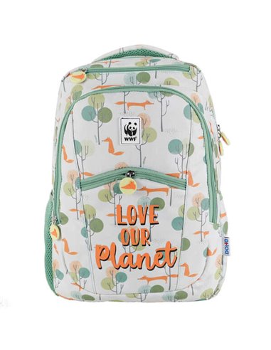 Grand sac à dos Dohe Panthère rose - Fabriqué en polyester durable - Compartiment rembourré pour ordinateur portable - Poches av