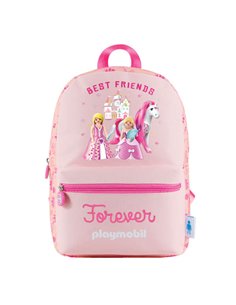 Sac à dos Dohe Playmobil Princess pour enfants - Bretelles larges renforcées - Grand compartiment principal avec fermeture à gli