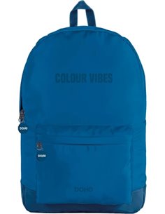 Sac à dos d'école Dohe Daypack Colour Vibes - Compartiments multiples - Poignée supérieure - Bretelles rembourrées et réglables 
