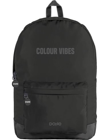 Sac à dos d'école Dohe Daypack Colour Vibes - Compartiments multiples - Poignée supérieure - Bretelles rembourrées et réglables 