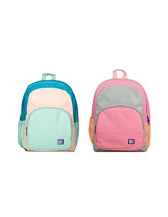 Sac à dos réversible Oxford 2 en 1 Colorblock - Polyester recyclé RPET - Capacité 18 L - 2 modèles disponibles