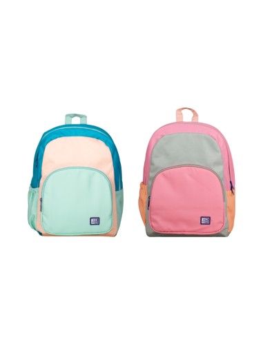 Sac à dos réversible Oxford 2 en 1 Colorblock - Polyester recyclé RPET - Capacité 18 L - 2 modèles disponibles