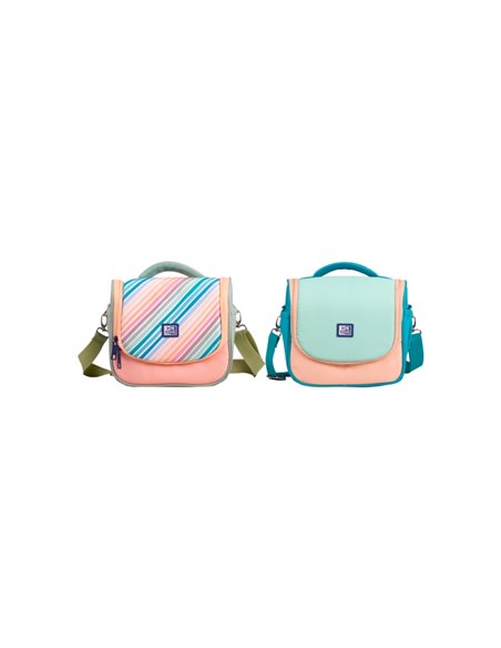 Sac à lunch isotherme Oxford Colorblock - Polyester RPET recyclé - Capacité 8 L - Disponible en 2 modèles