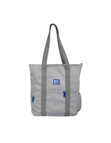 Sac fourre-tout Oxford B-Ready - Tissu écologique - Polyester RPET recyclé - Longue bandoulière - Gris