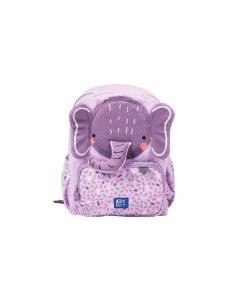 Sac à dos Oxford Kids 8,5 L en peluche douce – Motif Ellie Elephant – Idéal pour les tout-petits – Spacieux et confortable – Cou