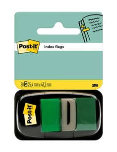 Distributeur d'index Post-it avec 50 marqueurs repositionnables 25,4 x 43,2 mm - Adhérence forte - Pour marquer, pointer ou surl