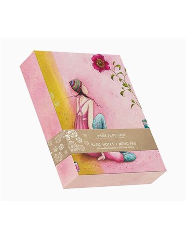 Bloc-notes Pictura Aquarupella Gaëlle Boissonnard 200 feuilles - Bloc-notes blanc - 10,5 x 15 cm - Finition vernis - Pelliculage