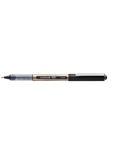 Stylo à encre liquide Uni-ball UB-150-10 Eye Broad - Stylo bille 1 mm - Encre résistante à l'eau et à la lumière - Système de co