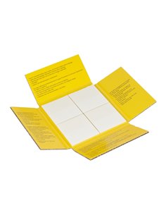 Pack de 12 blocs de 36 notes transparentes Post-It - Forme carrée - Couleur transparente