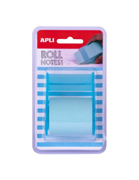 Distributeur de notes autocollantes Apli en rouleau 50 mm x 8 m - Facile à utiliser - Adhésif de qualité - Design ergonomique - 