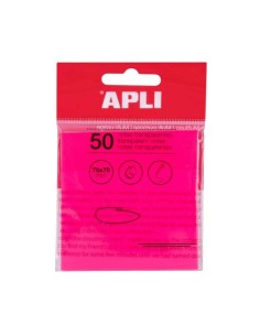 Bloc-notes adhésif transparent Apli (50 feuilles) 75 x 75 mm - Pour prendre des notes sans perdre la visibilité du texte ou de l