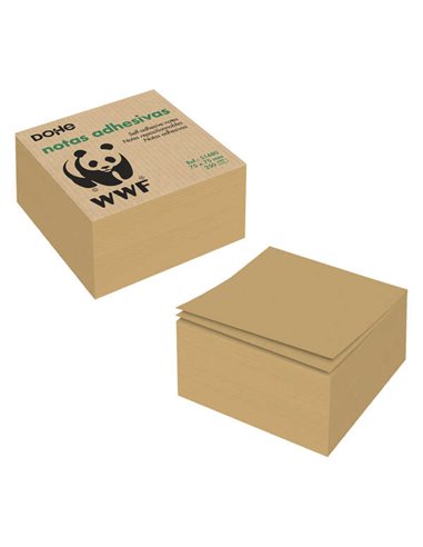 Blocs-notes repositionnables Dohe en papier kraft 75 g - Adhésif puissant - Idéal pour les rappels