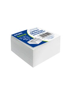 Bloc Dohe de 400 billets 90 x 90 mm - Papier blanc 70 g - Gommage supérieur