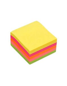 Bismark Taco de 450 notes autocollantes 76 x 76 mm - Couleurs fluo assorties