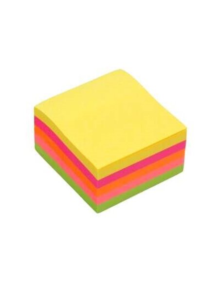 Bismark Taco de 450 notes autocollantes 76 x 76 mm - Couleurs fluo assorties