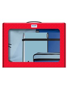 Pack Dohe Duo Sac à dos, classeur et trousse - Mallette cadeau 365 x 515 x 105 mm - Remplacement de classeur A4 - Grand sac à do